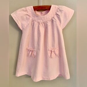 bella bliss 24 M 2T Dress Pink White Gingham Cotton Seersucker Toddler Girl’s